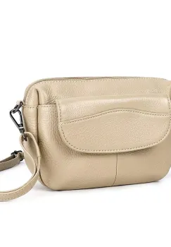 Geanta de dama, Julia GT3830, piele naturala, Crem imagine