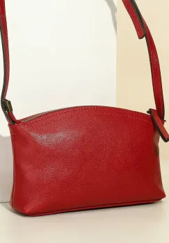 Geanta de dama, Katy GT3843, piele naturala, Rosu imagine