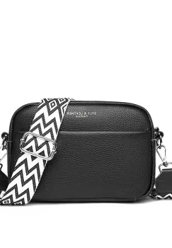 Geanta de dama, Leocadia GT2764, piele naturala, Negru imagine