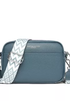 Geanta de dama, Leocadia GT2765, piele naturala, Albastru imagine