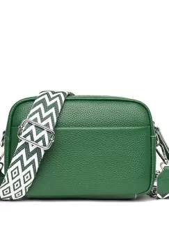 Geanta de dama, Leocadia GT2766, piele naturala, Verde imagine