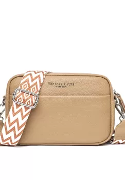 Geanta de dama, Leocadia GT2767, piele naturala, Bej imagine