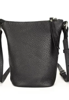 Geanta de dama, Lorien GT3215, piele naturala, Negru imagine