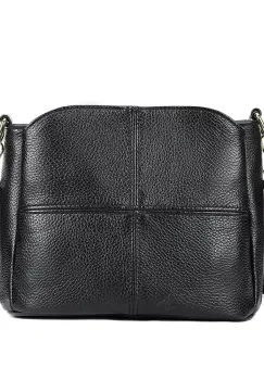 Geanta de dama, Mavis GT3084, piele naturala, Negru imagine