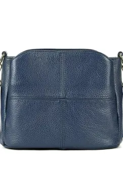 Geanta de dama, Mavis GT3087, piele naturala, Albastru imagine