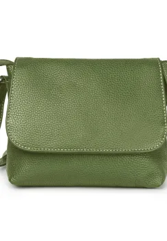 Geanta de dama, Mirabela GT3897, piele naturala, Verde imagine