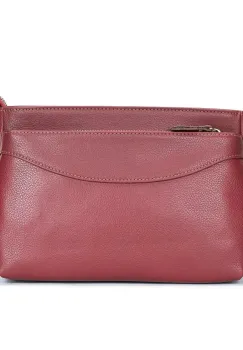 Geanta de dama, Palmer GT3090, piele naturala, Bordo imagine