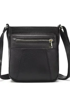 Geanta de dama, Saphira GT3195, piele naturala, Negru imagine