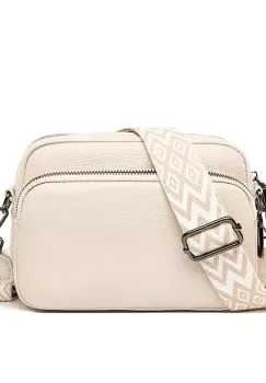 Geanta de dama, Thisbe GT2763, piele naturala, Alb imagine