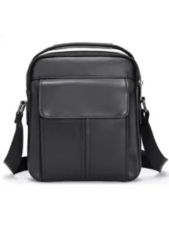 Geanta de umar pentru barbati, Ronan GT2747, piele naturala, Negru imagine