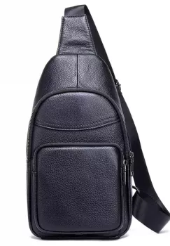 Geanta pentru barbati Colin GT1826, piele naturala, negru imagine