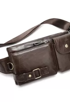 Geanta pentru barbati, Hades GT2079, piele naturala, Maro imagine