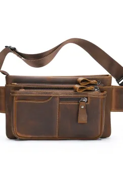 Geanta pentru barbati, Korin GT3795, piele naturala, Maro imagine
