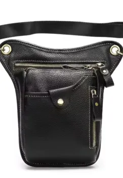 Geanta pentru barbati, Tavix GT3796, piele naturala, Negru imagine