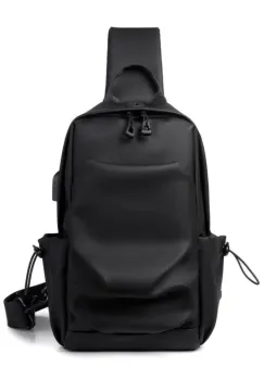 Geanta pentru barbati, Thalion GT3738, port USB, Negru imagine