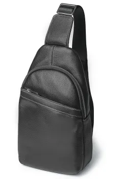 Geanta pentru barbati, X0150, piele naturala, Negru imagine
