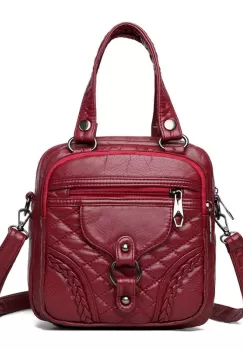 Geanta tip rucsac, Dalila GT2294, Bordo imagine