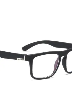 Ochelari de soare cu lentila transparenta, SG001, Negru imagine