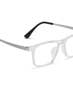 Ochelari de soare cu lentila transparenta, SG007, Gri imagine
