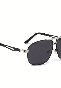 Ochelari de soare pentru barbati, SG043, Negru/Argintiu imagine