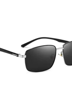 Ochelari de soare pentru barbati, SG065, Negru/Argintiu imagine