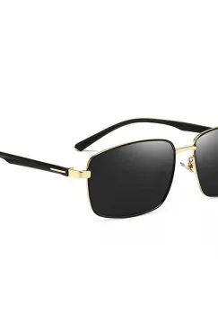 Ochelari de soare pentru barbati, SG068, Negru/Auriu imagine