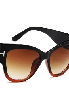 Ochelari de soare pentru femei, SG095, Negru/Maro imagine