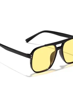 Ochelari de soare pentru femei, SG144, Negru/Galben imagine