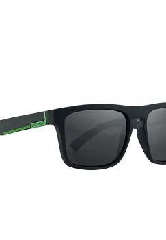 Ochelari de soare unisex, SG015, Negru/Verde imagine