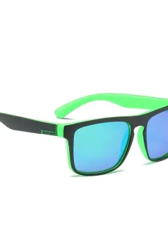 Ochelari de soare unisex, SG019, Negru/Verde imagine