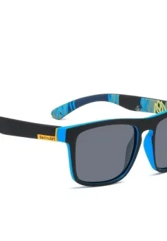 Ochelari de soare unisex, SG020, Negru/Albastru imagine