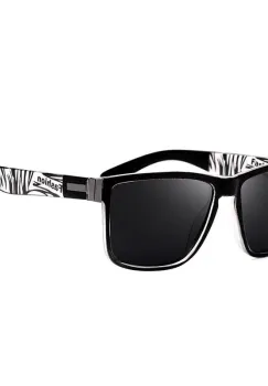 Ochelari de soare unisex, SG029, Negru/Alb imagine