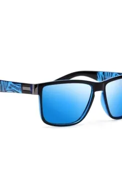 Ochelari de soare unisex, SG030, Negru/Albastru imagine