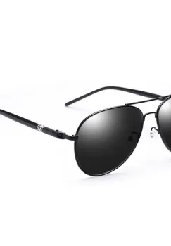 Ochelari de soare unisex, SG040, Negru imagine