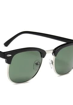 Ochelari de soare unisex, SG049, Negru/Verde imagine