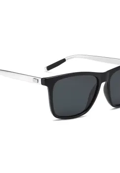 Ochelari de soare unisex, SG058, Negru/Argintiu imagine