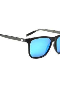 Ochelari de soare unisex, SG062, Negru/Albastru imagine