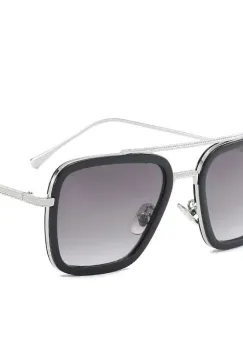 Ochelari de soare unisex, SG166, Gri/Argintiu imagine