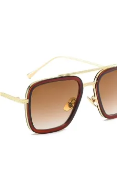 Ochelari de soare unisex, SG167, Maro imagine