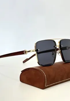 Ochelari de soare unisex, SG177, Negru imagine