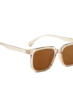 Ochelari de soare unisex, SG182, Crem imagine