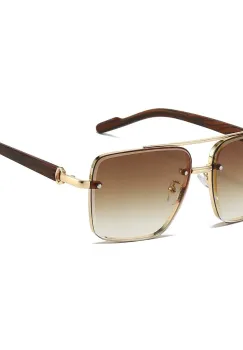 Ochelari de soare unisex, SG193, Maro imagine