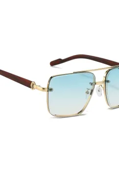 Ochelari de soare unisex, SG195, Albastru deschis imagine