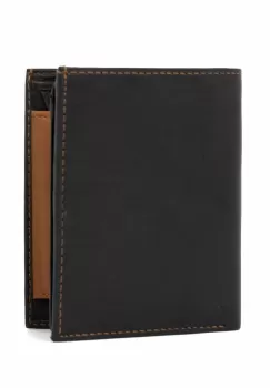 Portofel barbati Abramo PT1030 piele naturala, Negru/Maro imagine