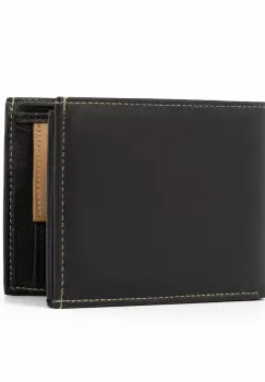 Portofel barbati Denis PT1026 piele naturala, Negru/Maro imagine