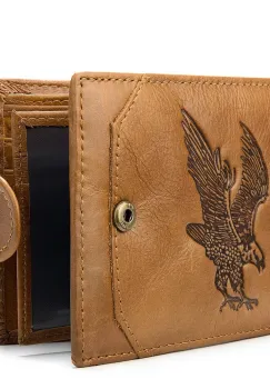 Portofel barbati Edward PT661, piele naturala, maro imagine