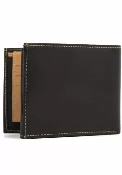 Portofel barbati Matias PT994, piele naturala, Negru/Maro imagine