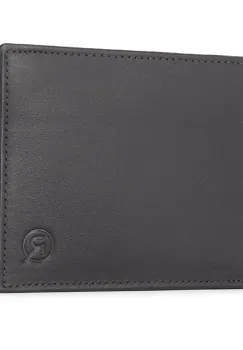 Portofel barbati Ronno, Narcis PT1470, piele naturala, Negru-Maro imagine