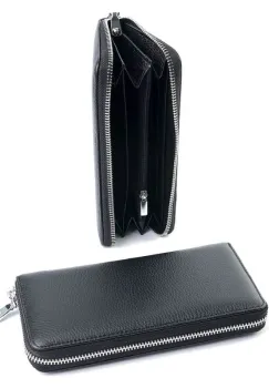 Portofel dama, 19600, piele naturala, Negru imagine