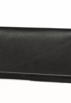 Portofel dama, Alexa PT984, piele naturala, protectie RFID, Negru imagine